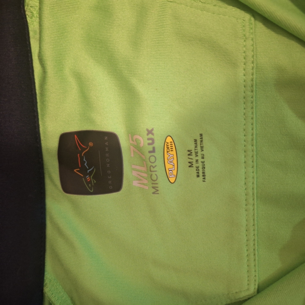 Greg Norman Green Polo Shirt Size M